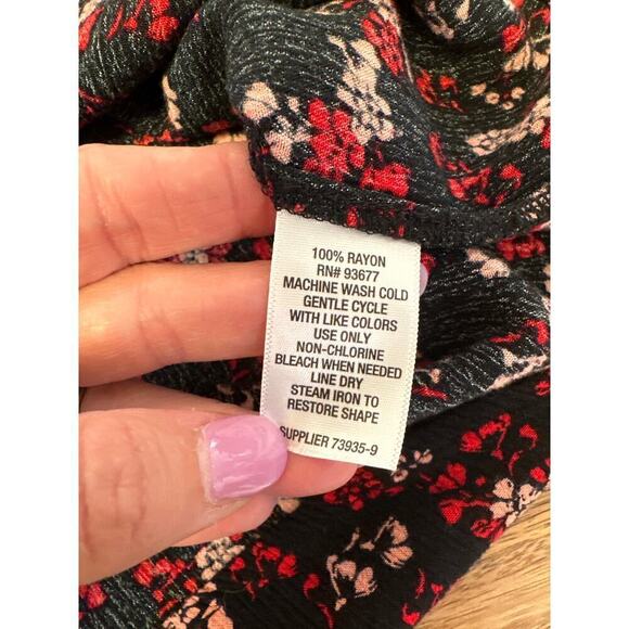 Liz Claiborne Blouse Ditsy Floral Womens Xlarge - Picture 4 of 5